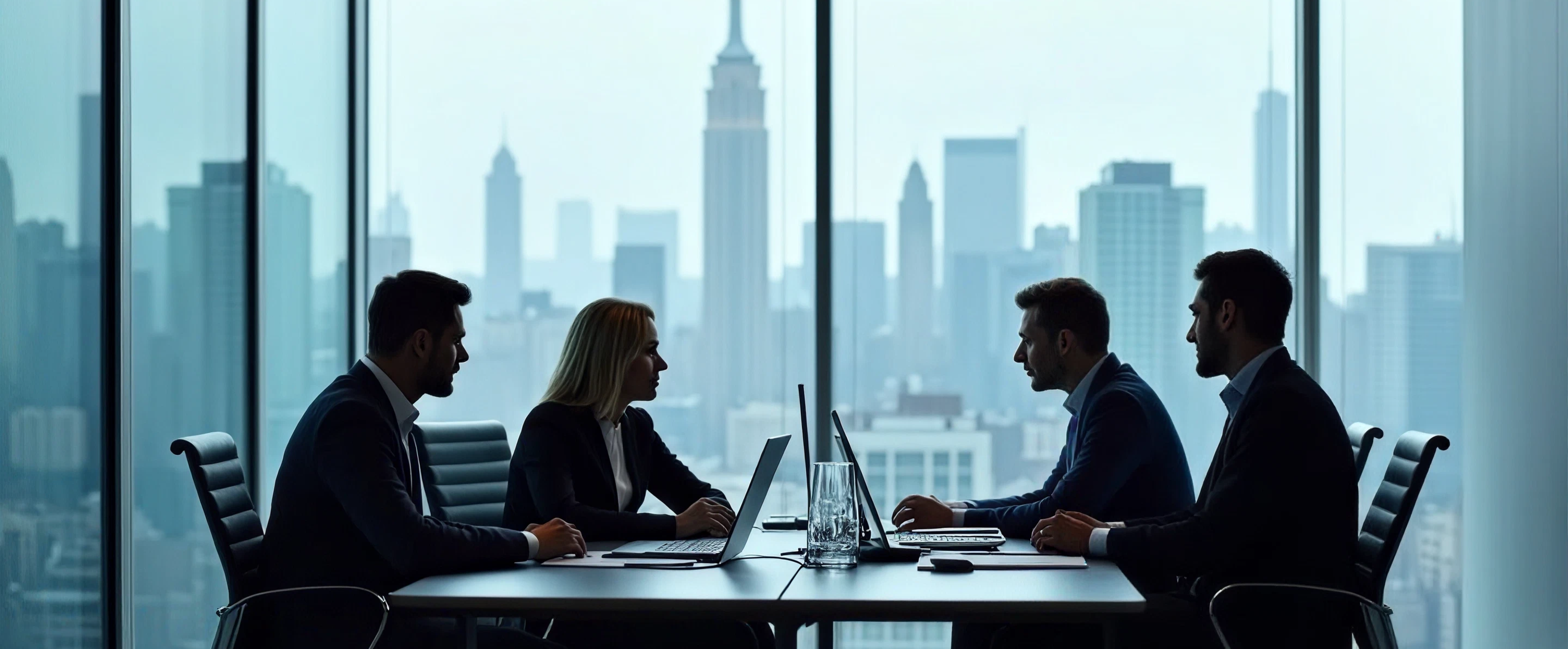 Business family completing a strategic agreement